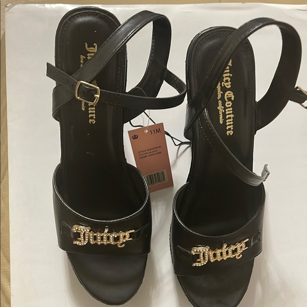 Juicy Couture Black Women's Sandals NWT